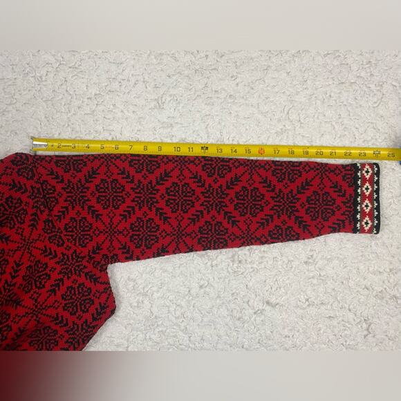 L.L. Bean Women's Fair Isle Cardigan Nordic Sweater Cardigan Medium - Picture 6 of 8